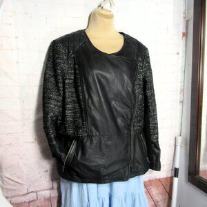 LUCKY BRAND XL GENUINE LAMB LEATHER + WOOL JACKET +  ORG $350 MAKE OFFER